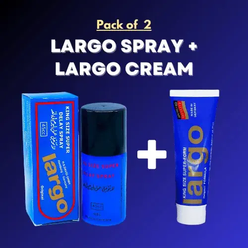 Buy Pack of 2 Largo Cream + Largo Spray Largo Cream + Largo Spray