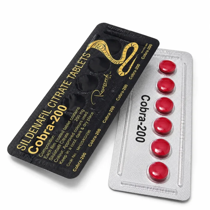 Cobra 200mg red tablets for men
