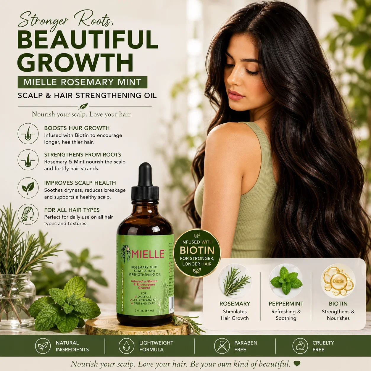 Mielle rosemary mint scalp and hair oil 59ml lowest price Mielle rosemary mint scalp and hair oil