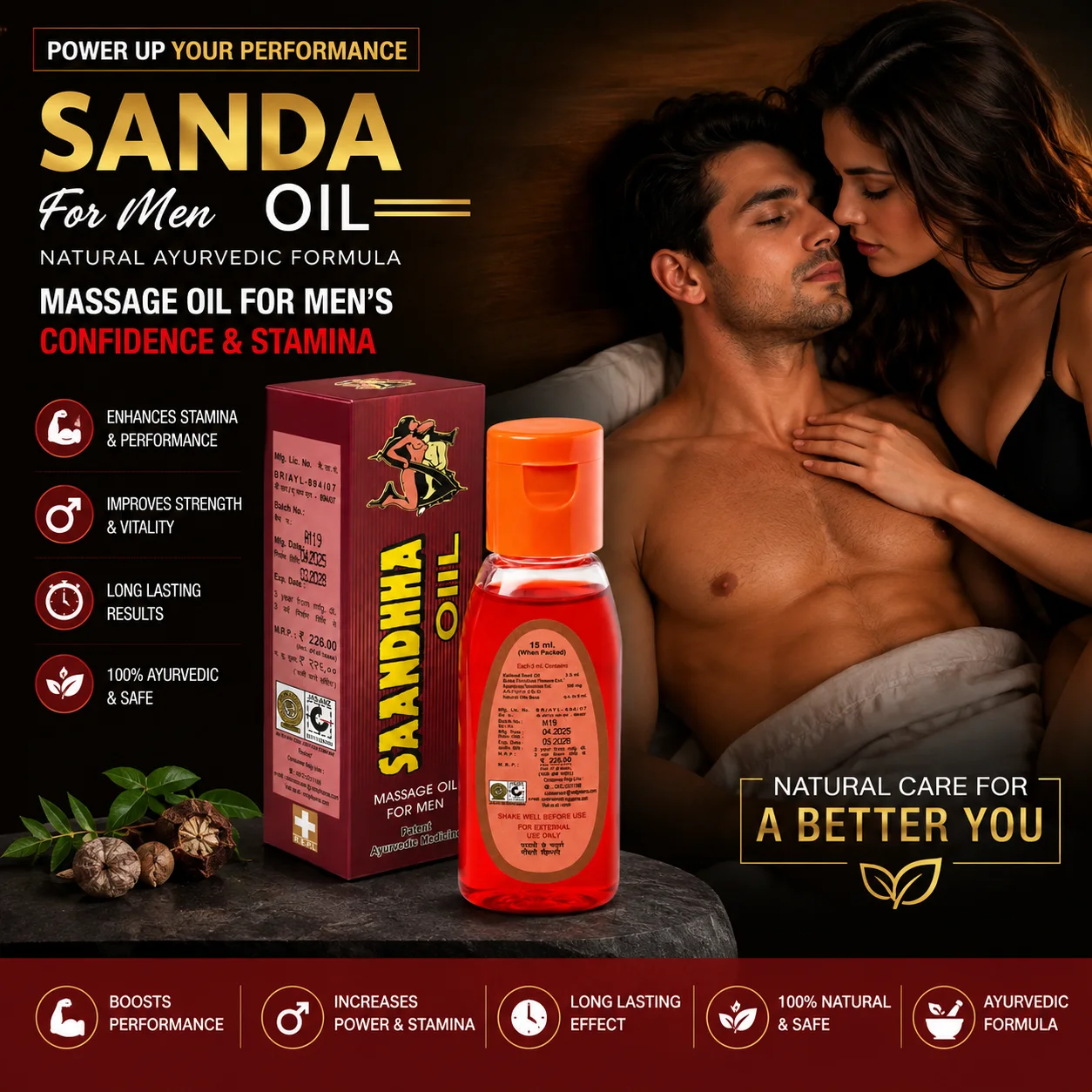 Saandhha oil penis massage 15ml lowest price Saandhha oil